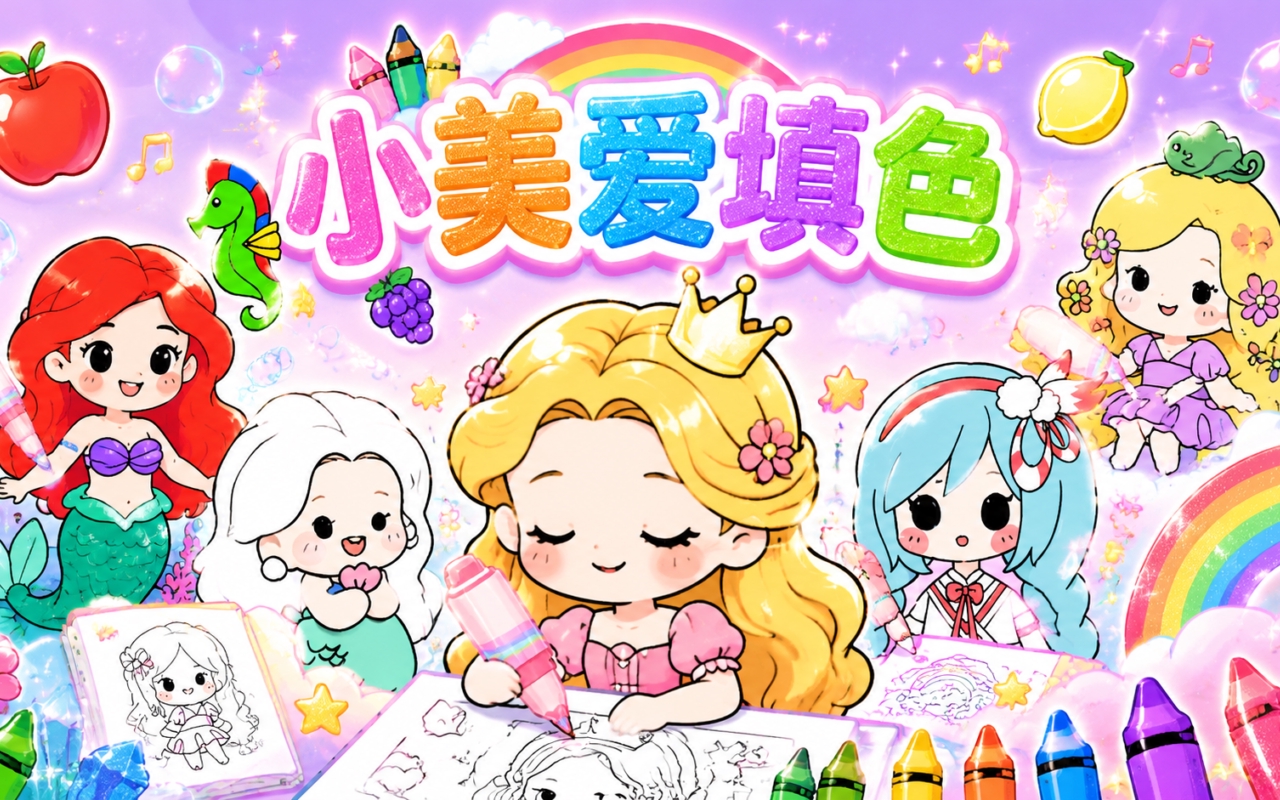 小美爱填色