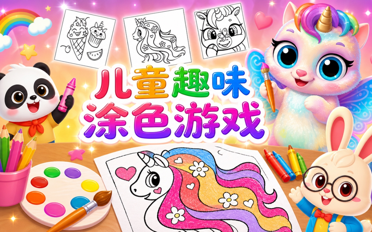 儿童趣味涂色游戏