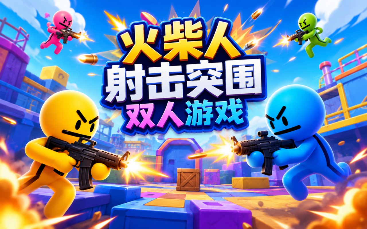 火柴人射击突围双人游戏