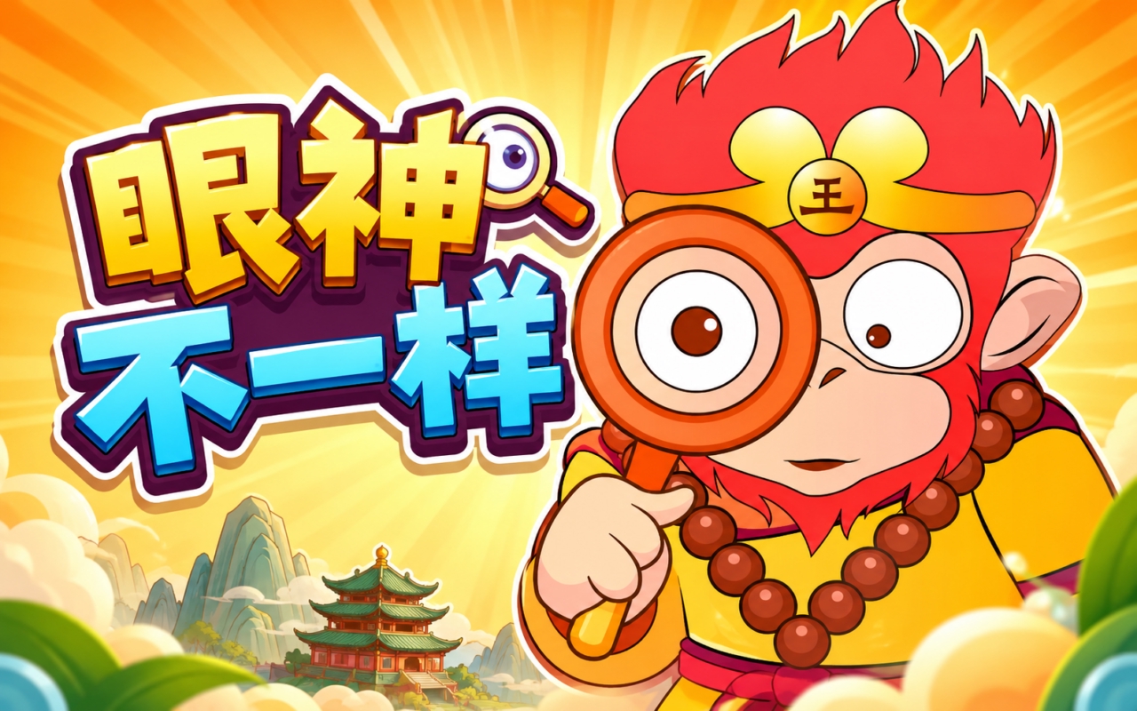 眼神不一样