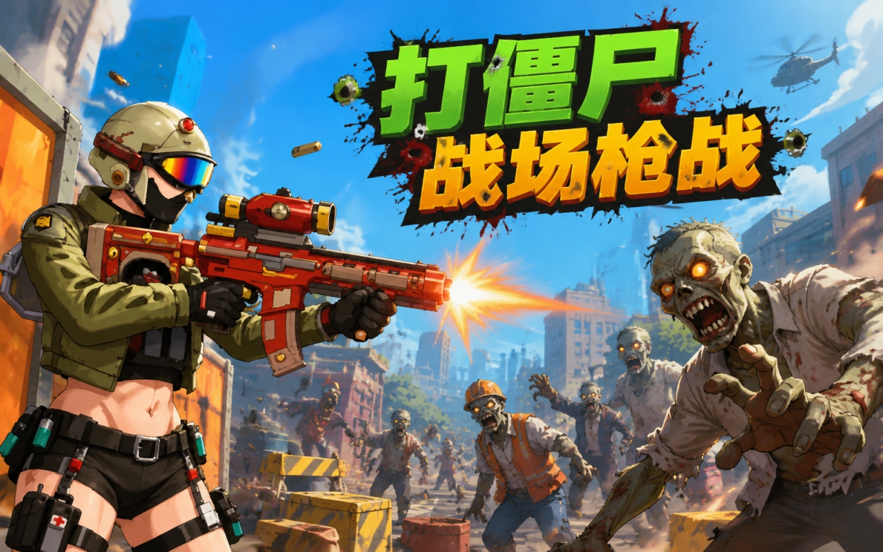 打僵尸战场枪战