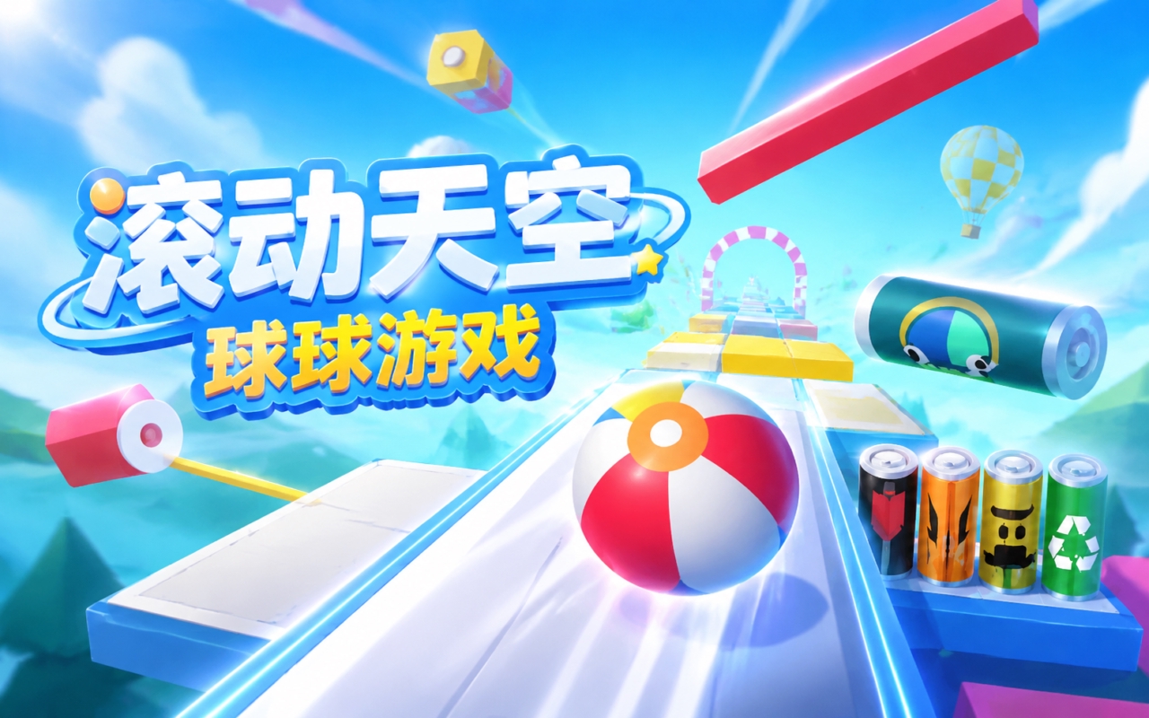 滚动天空球球游戏