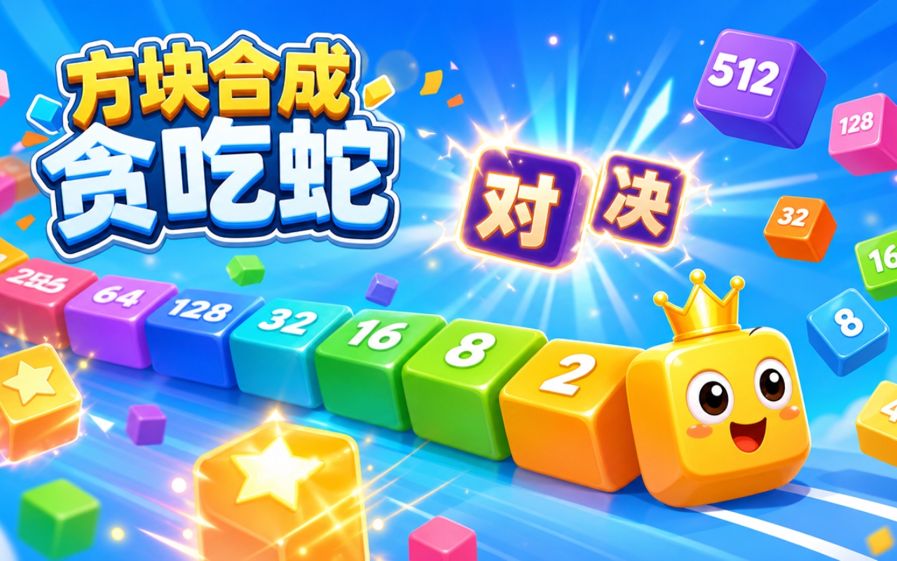 方块合成贪吃蛇