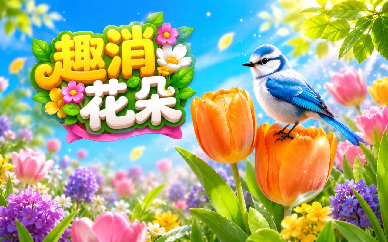 趣消花朵