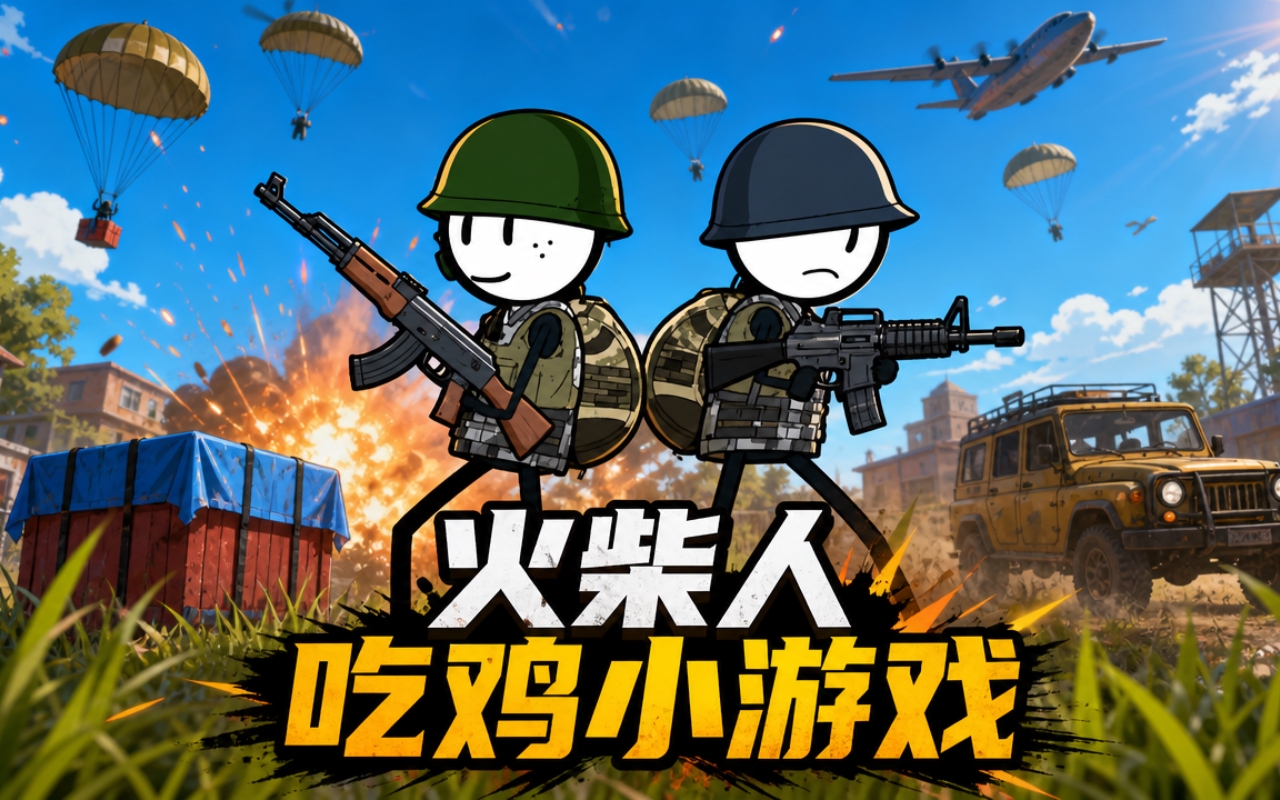 火柴人吃鸡小游戏