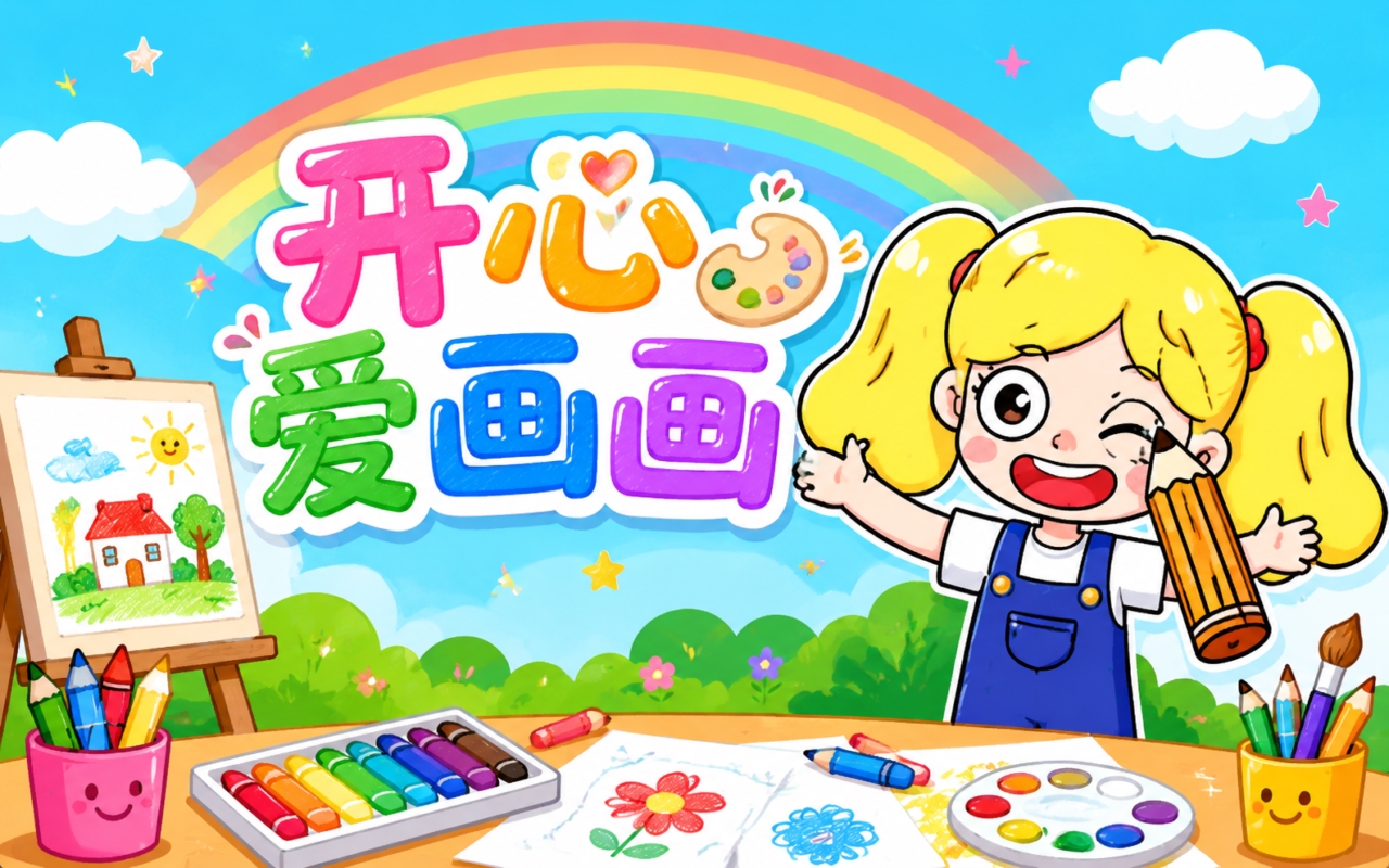 开心爱画画