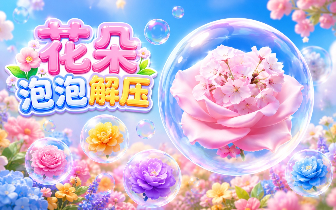 花朵泡泡解压