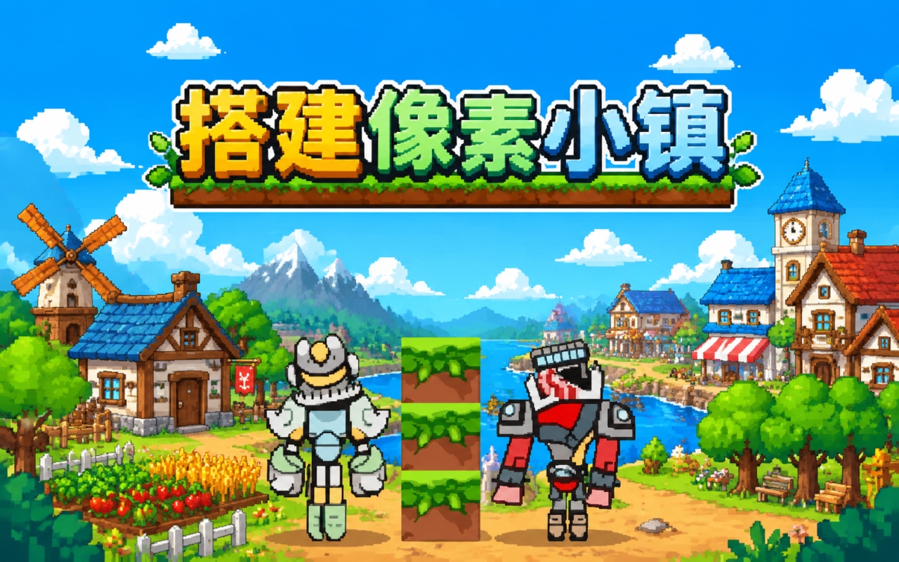搭建像素小镇
