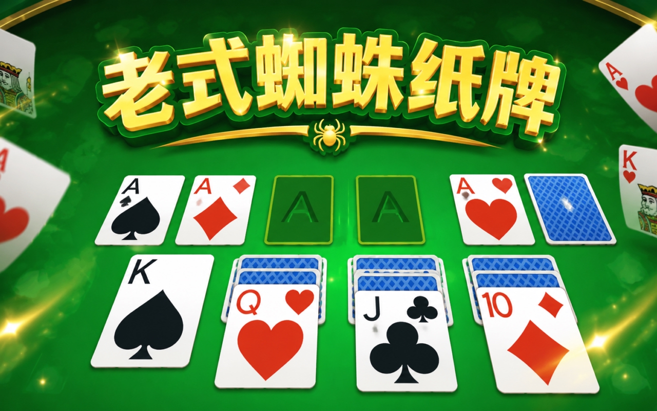 老式蜘蛛纸牌