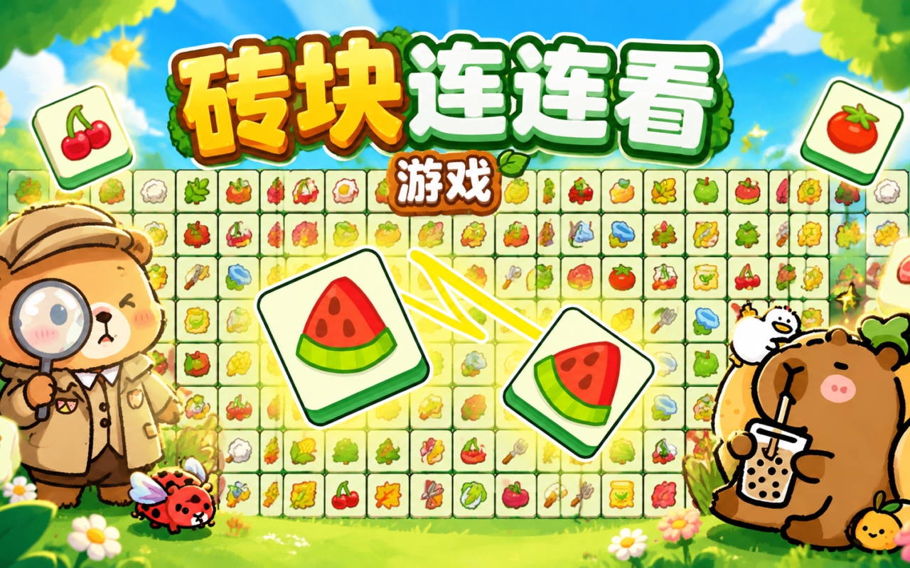 砖块连连看游戏