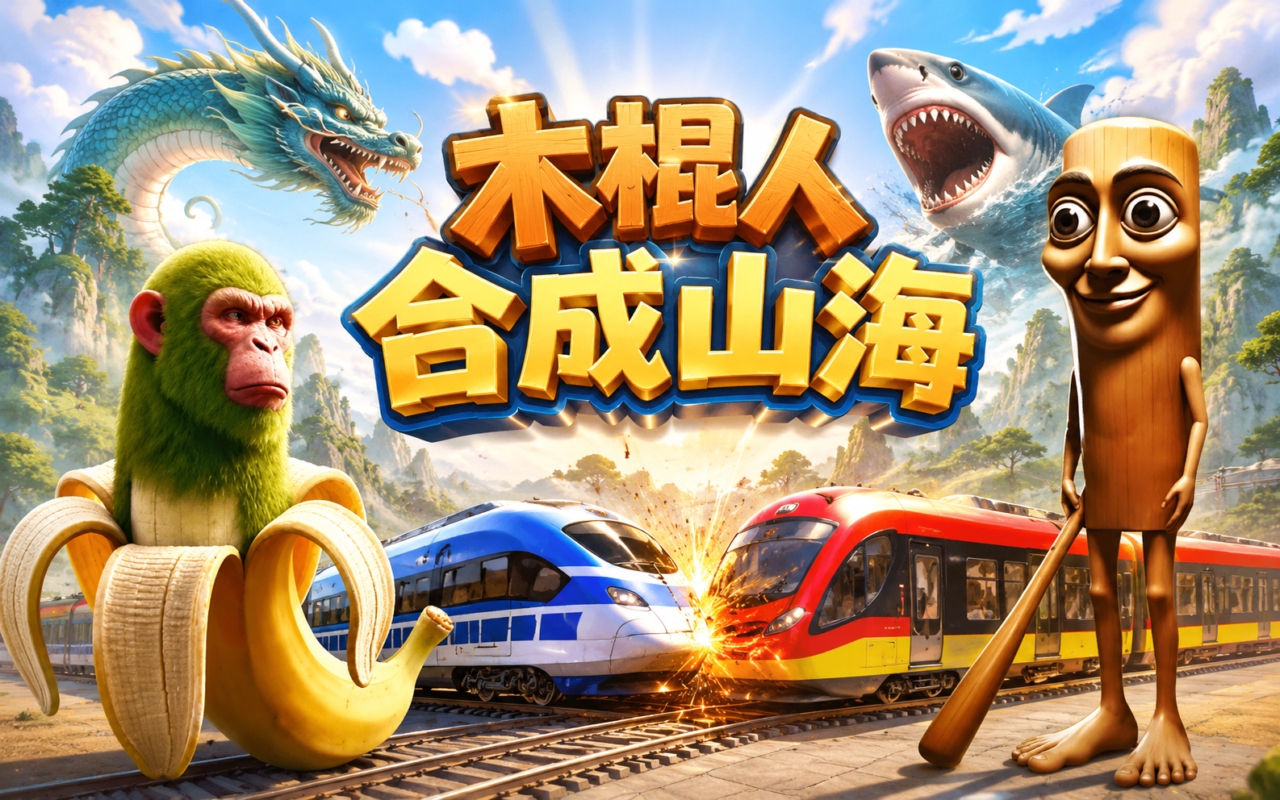 木棍人合成山海