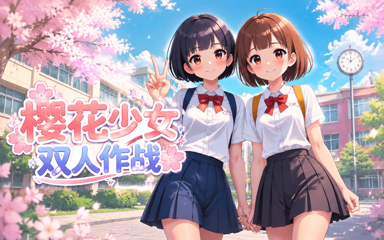 樱花少女双人作战