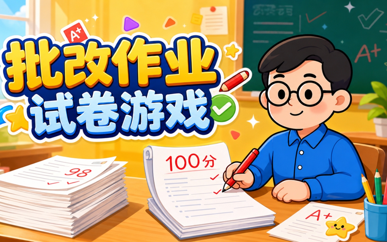 批改作业试卷游戏