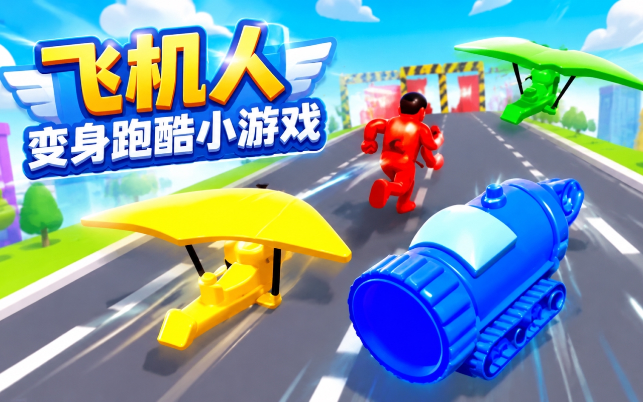 飞机人变身跑酷小游戏