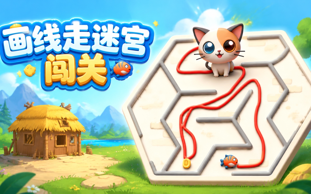 画线走迷宫闯关