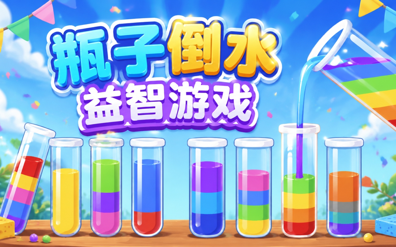 瓶子倒水益智游戏