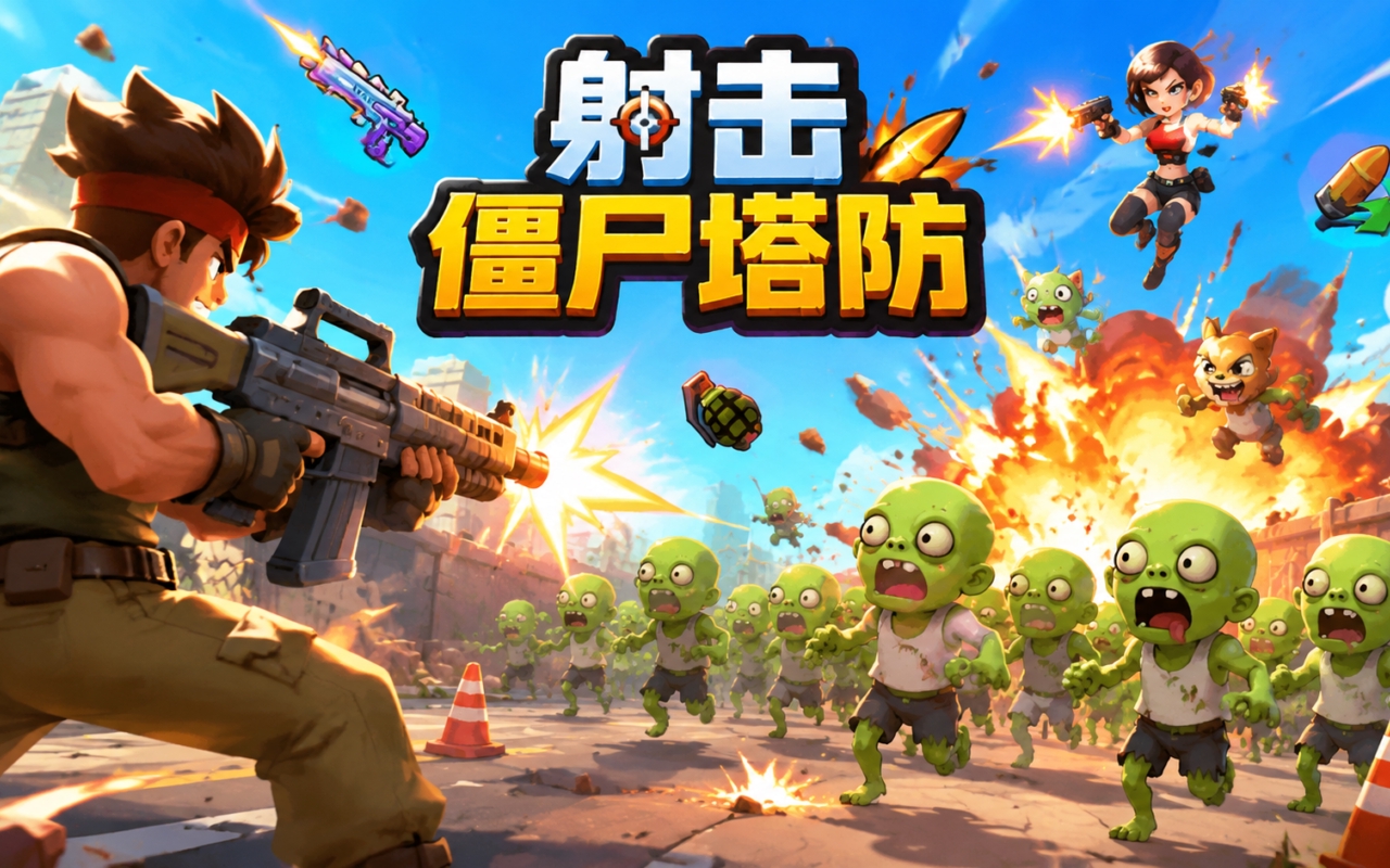 射击僵尸塔防