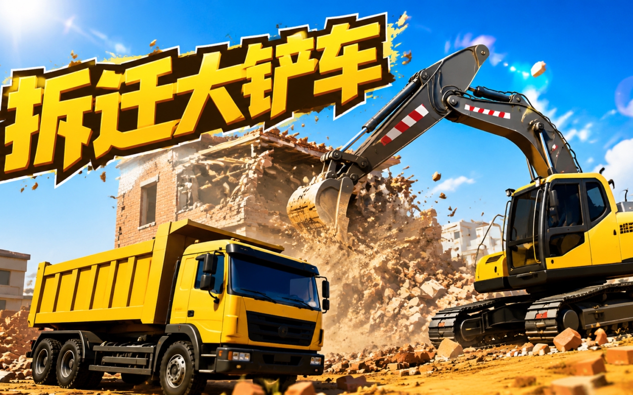 拆迁大铲车