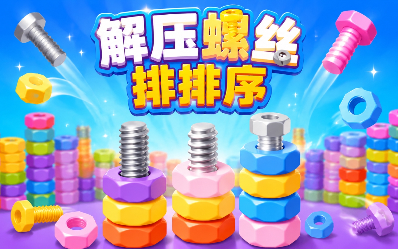 解压螺丝排排序