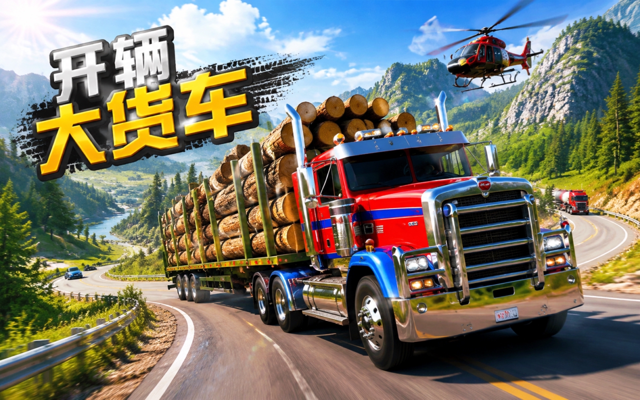 开辆大货车