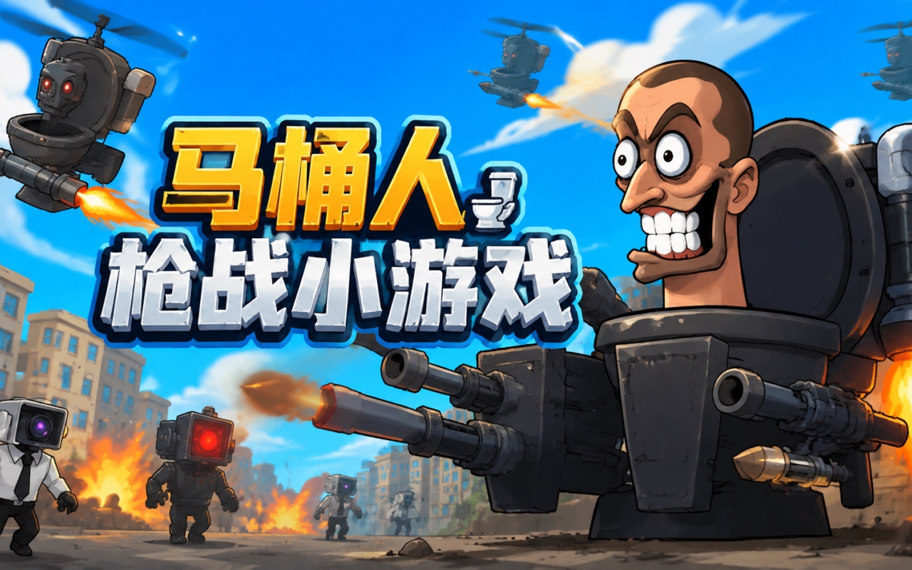 马桶人枪战小游戏