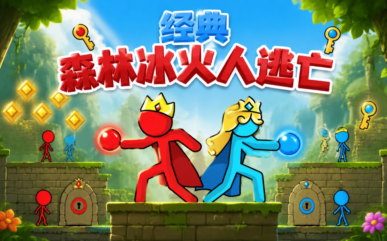 经典森林冰火人逃亡