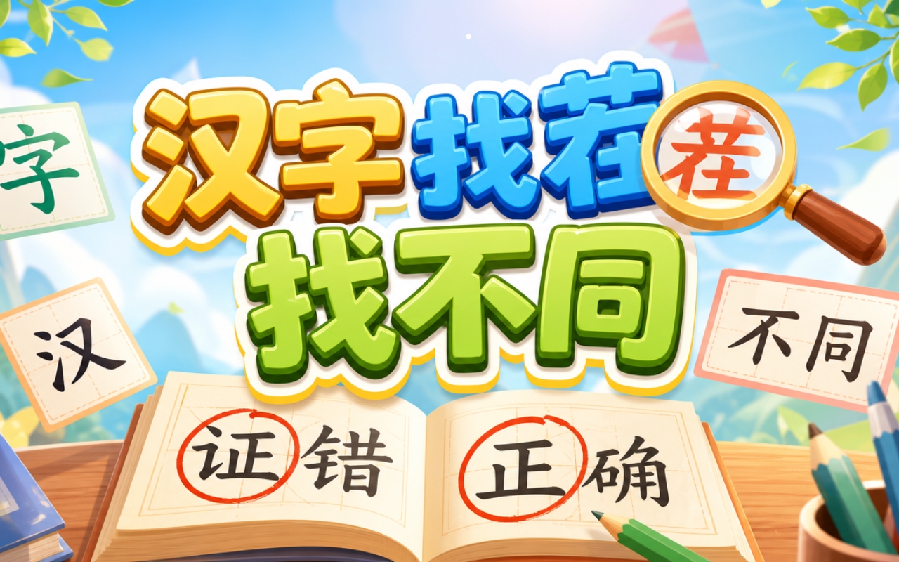 汉字找茬找不同