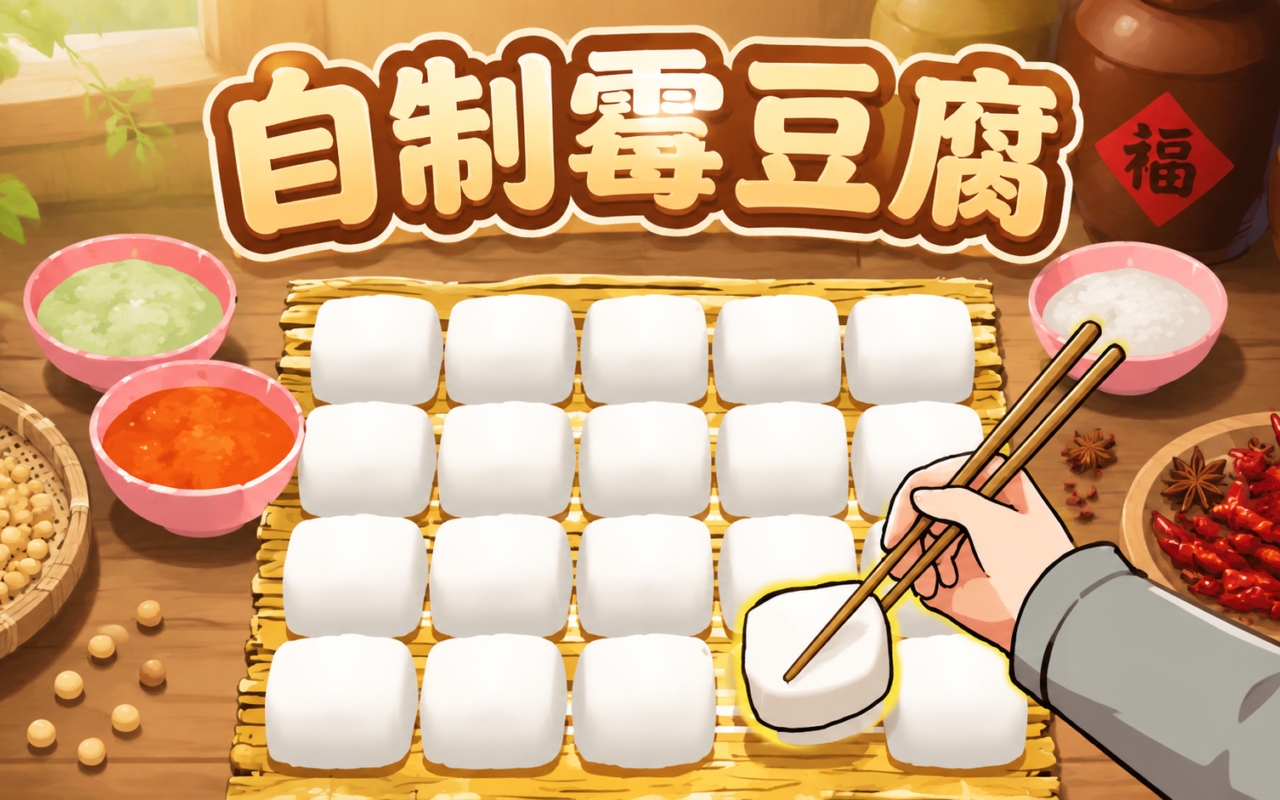 自制霉豆腐