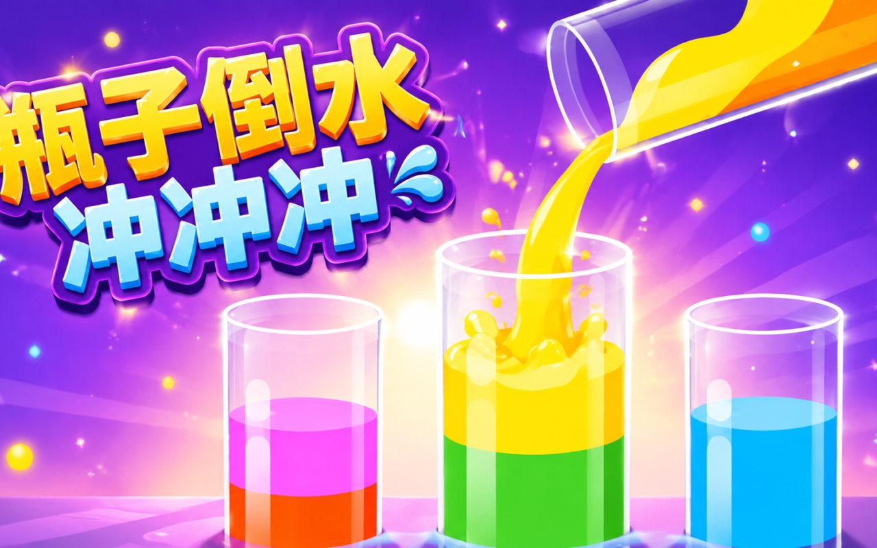 瓶子倒水冲冲冲