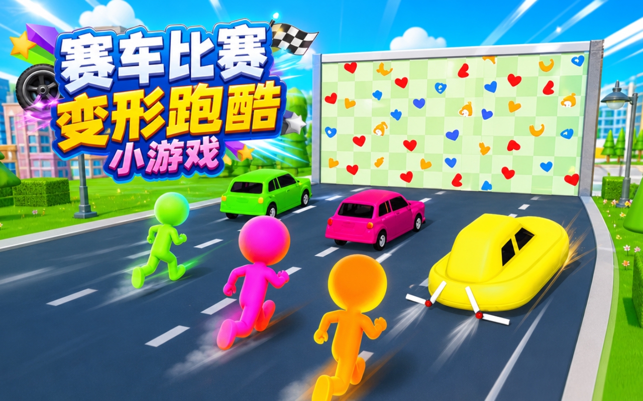 赛车比赛变形跑酷小游戏