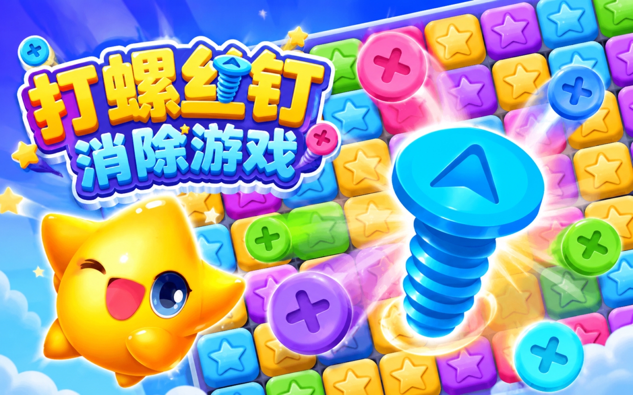 打螺丝钉消除游戏