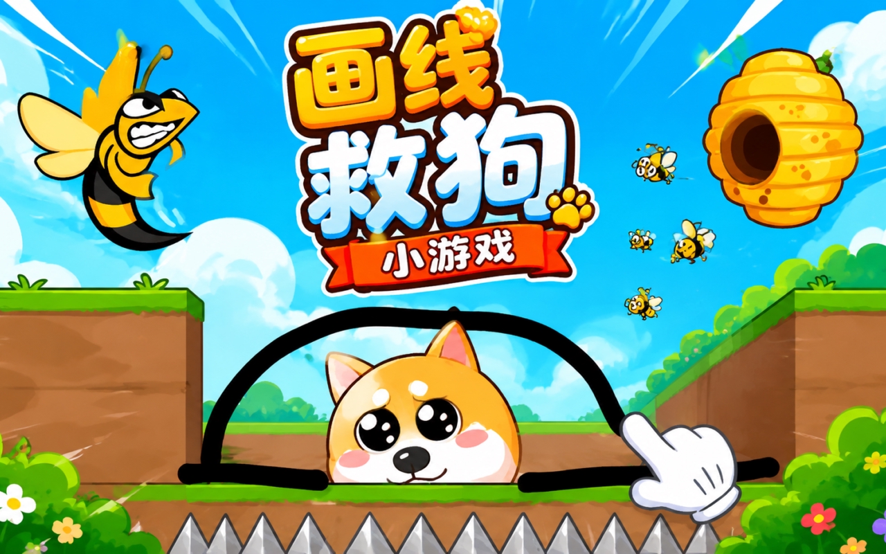 画线救狗小游戏
