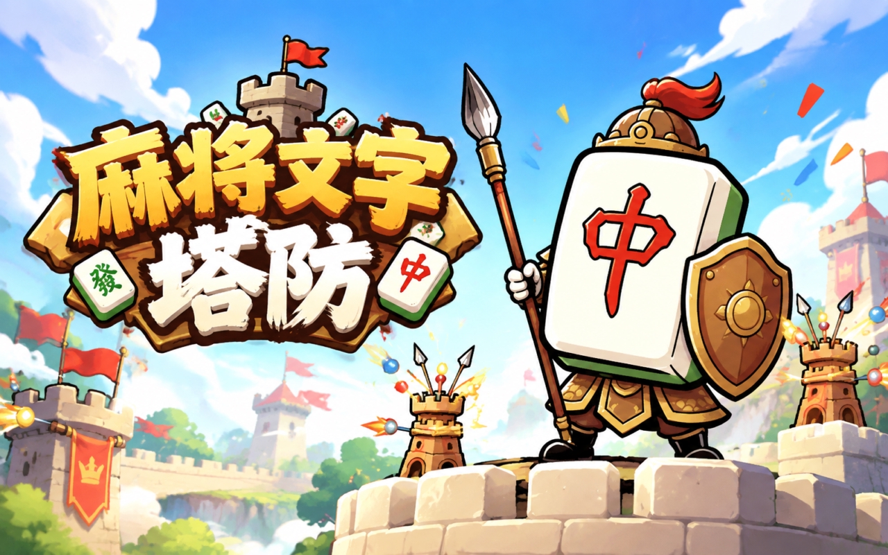 麻将文字塔防