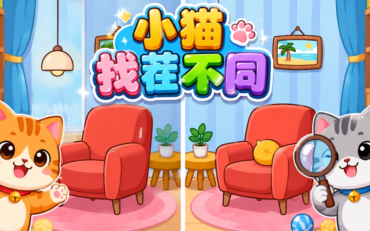 小猫找茬不同