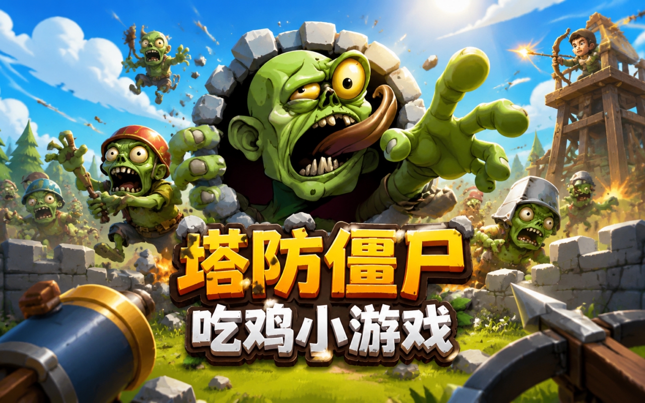 塔防僵尸吃鸡小游戏