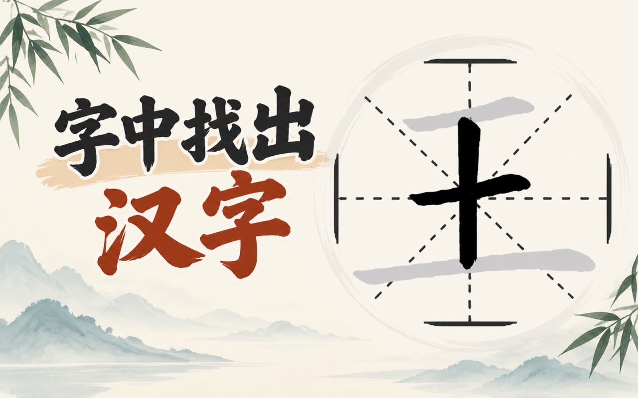 字中找出汉字