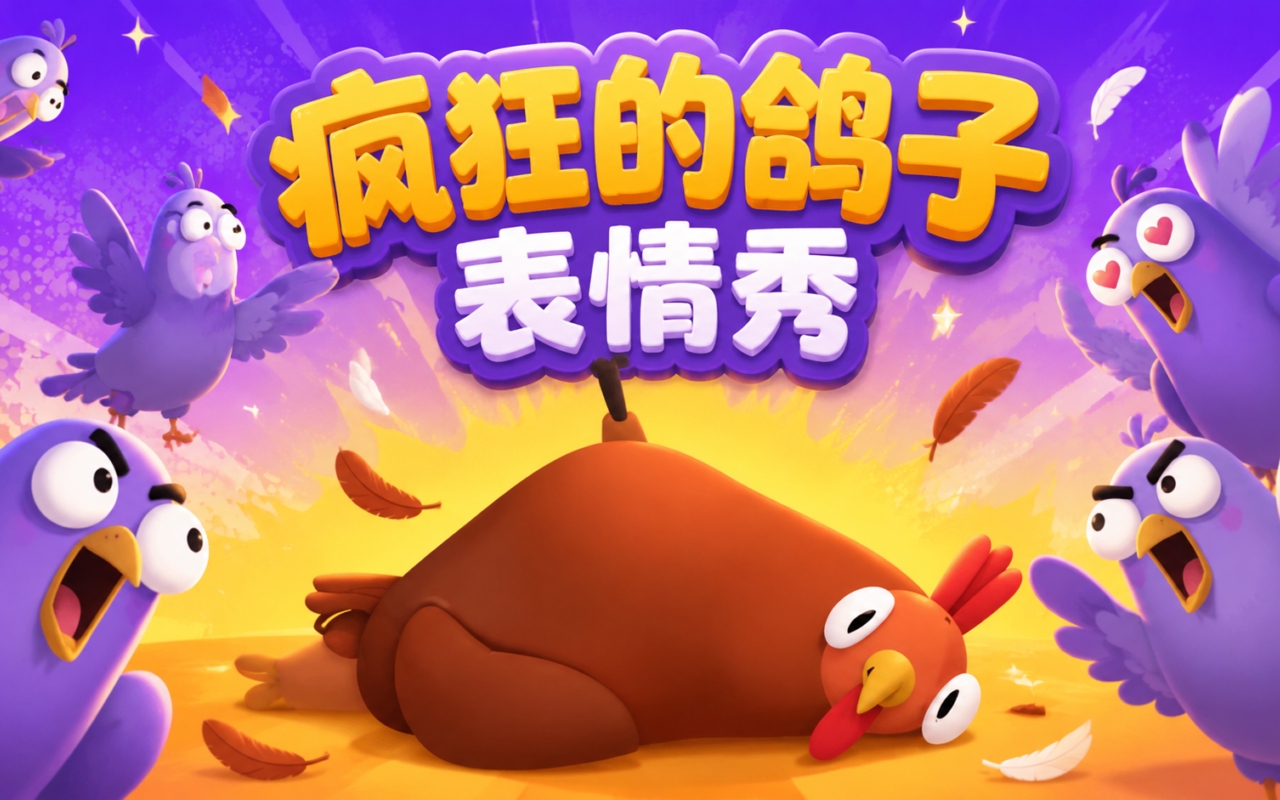 疯狂的鸽子表情秀