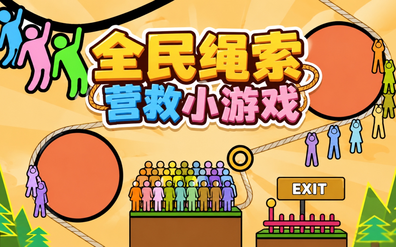 全民绳索营救小游戏