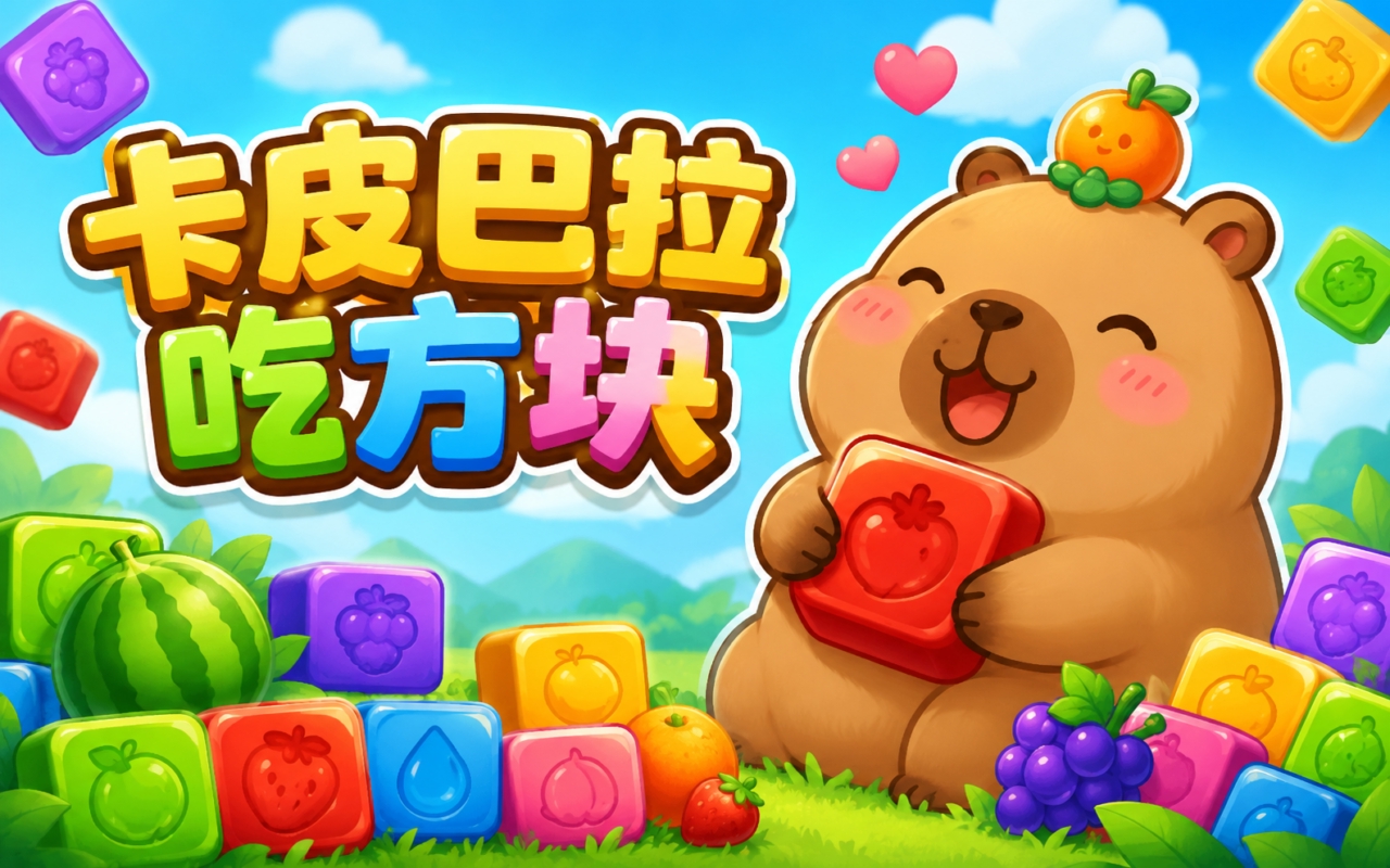 卡皮巴拉吃方块