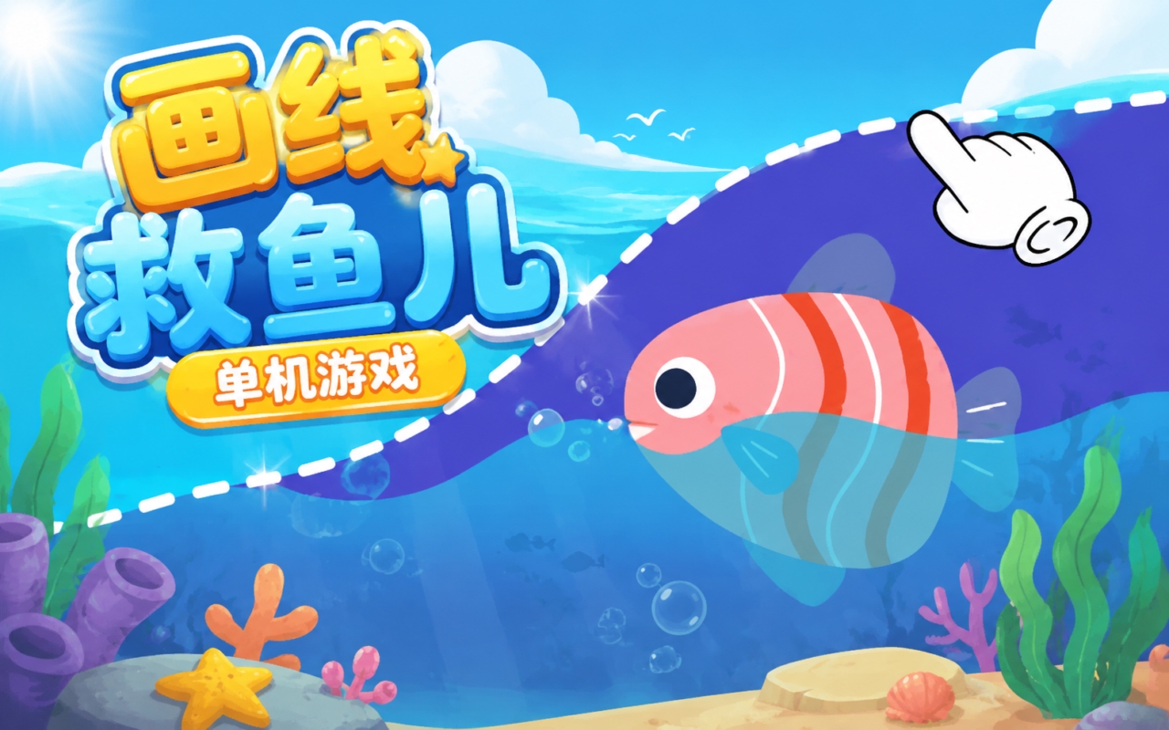 画线救鱼儿单机游戏