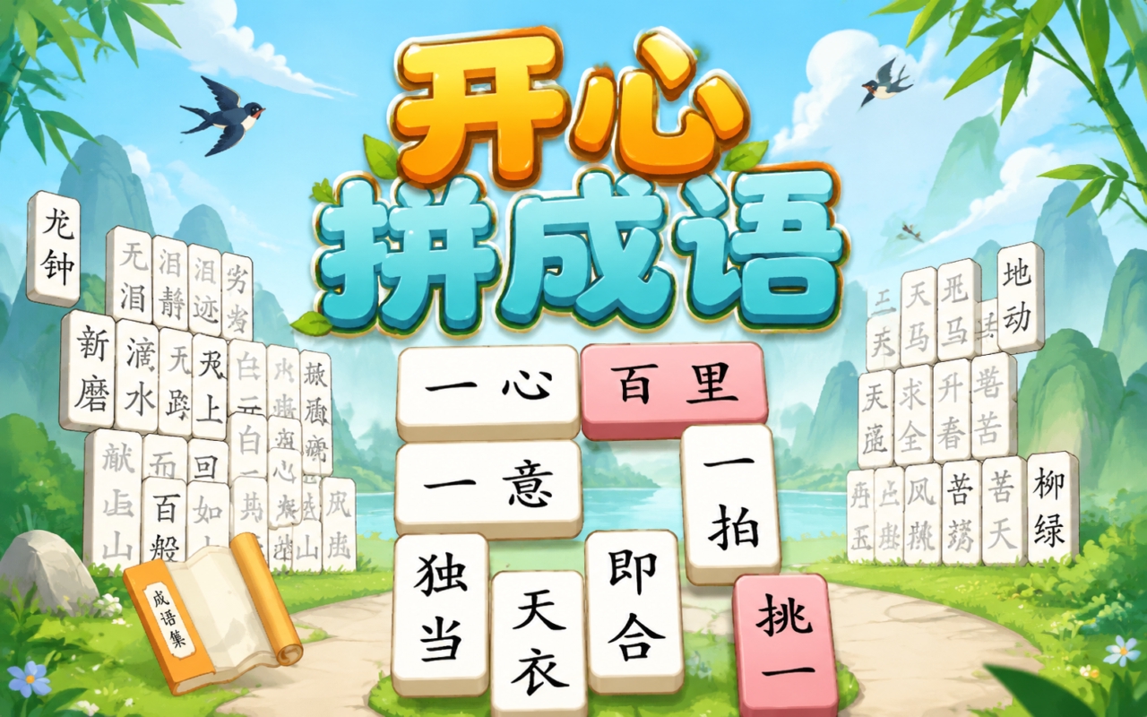 开心拼成语