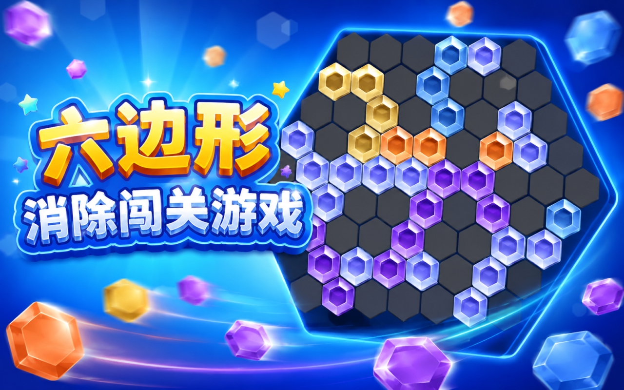 六边形消除闯关游戏