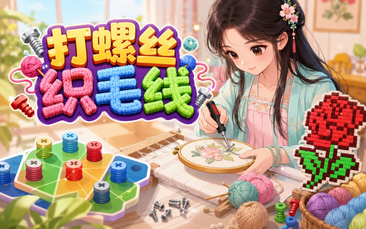 打螺丝织毛线