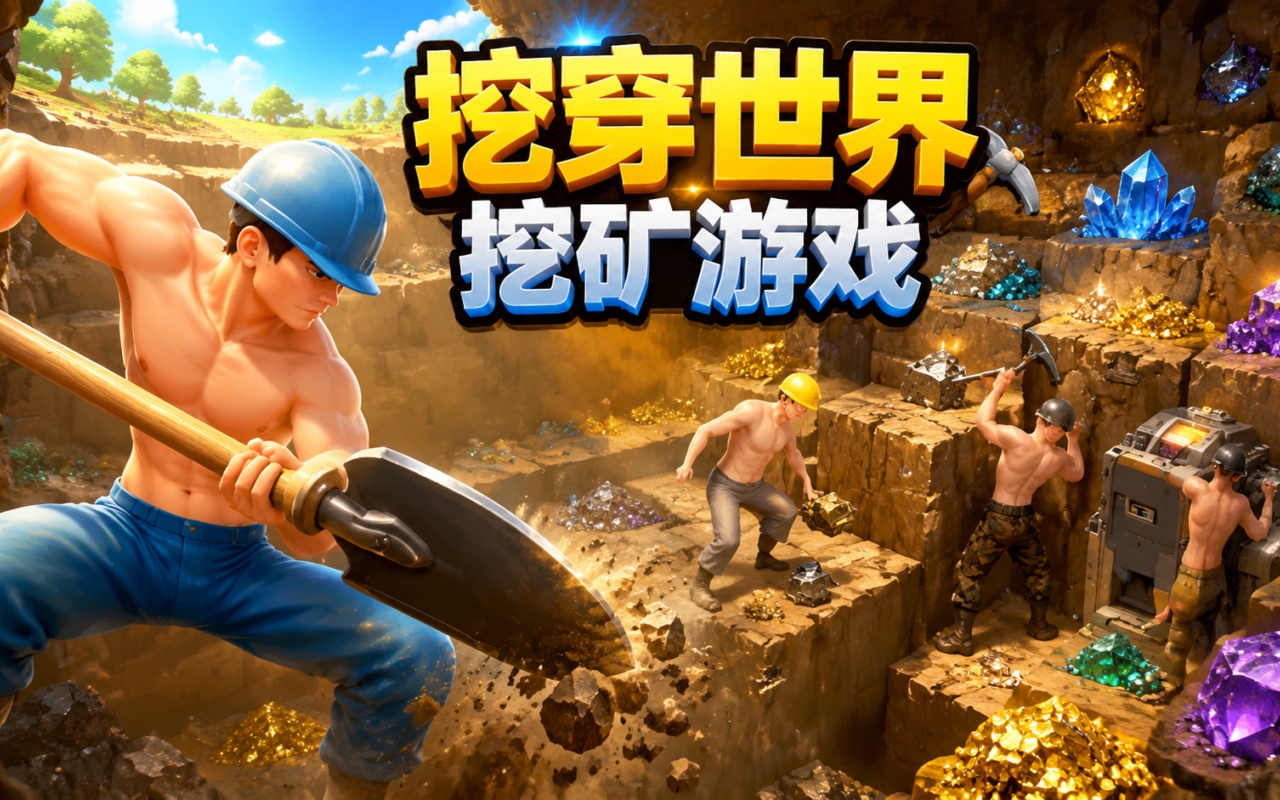 挖穿世界挖矿游戏