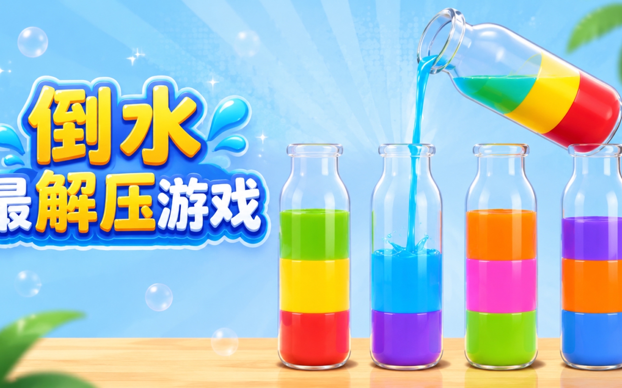 倒水最解压游戏