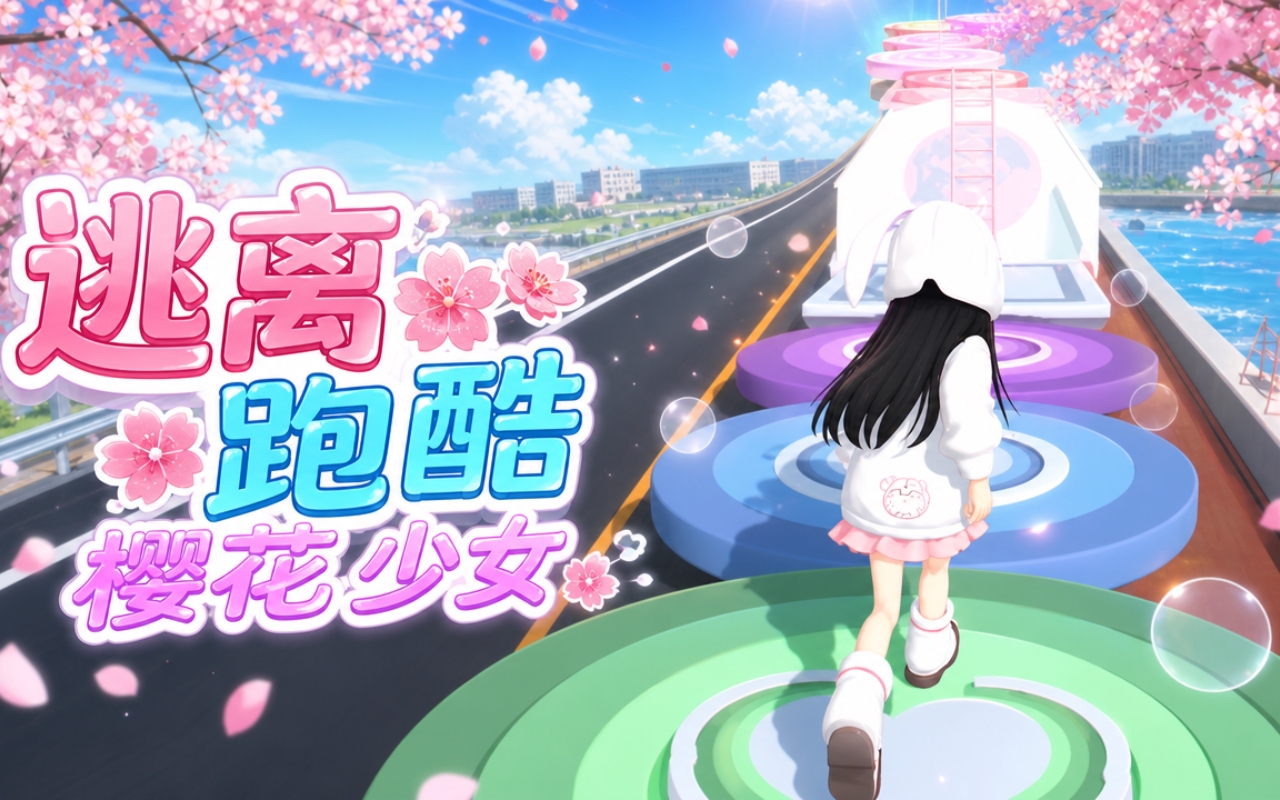 逃离跑酷樱花少女