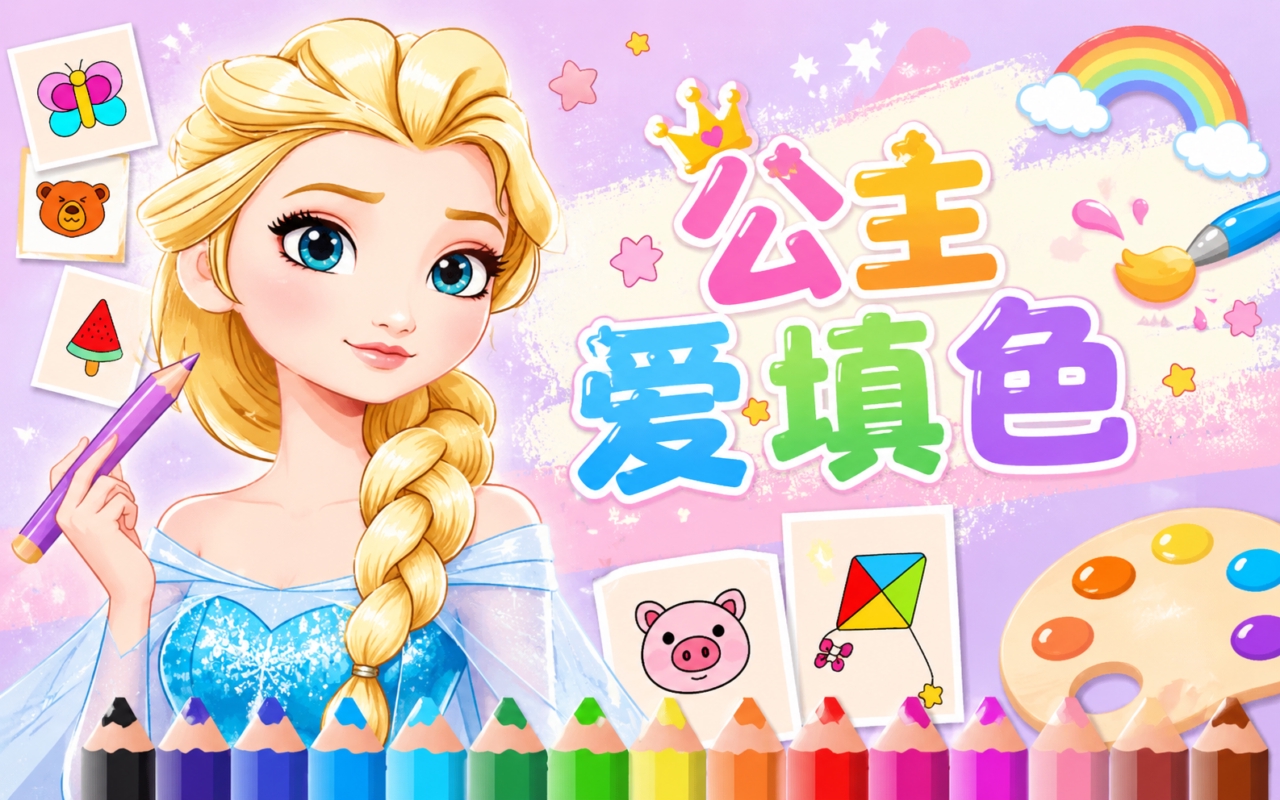 公主爱填色