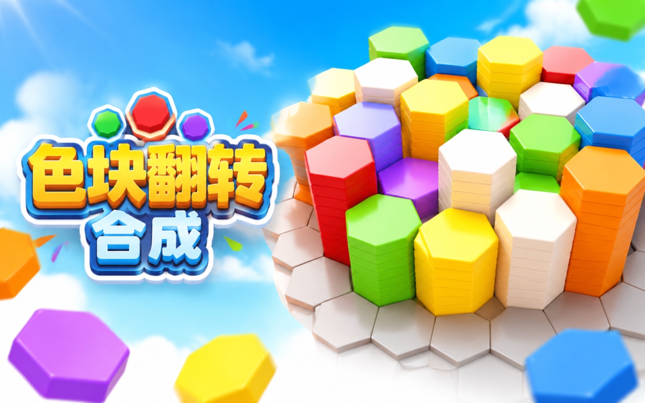 色块翻转合成
