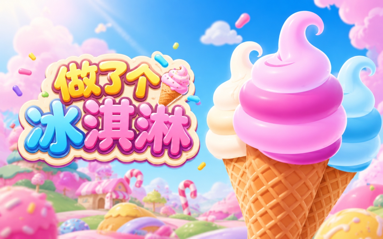 做了个冰淇淋