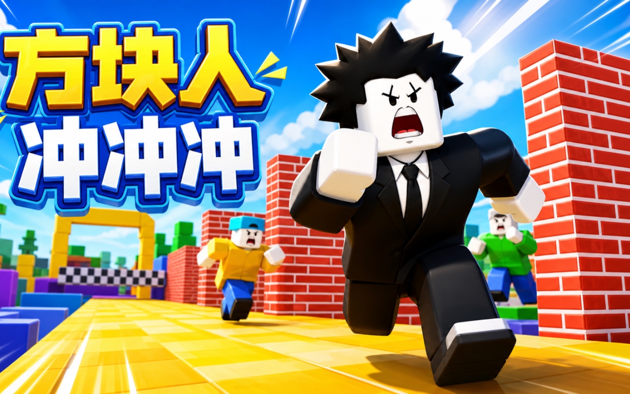 方块人冲冲冲